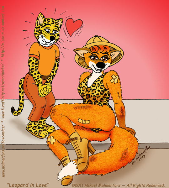 Pic 99 - Leopard in Love (Photoshopped)